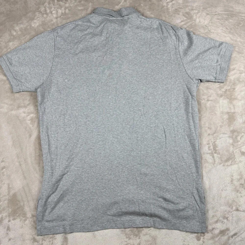Polo By Ralph Lauren Shirt Mens Large Gray Cotton Short Sleeve Polo Pony Logo